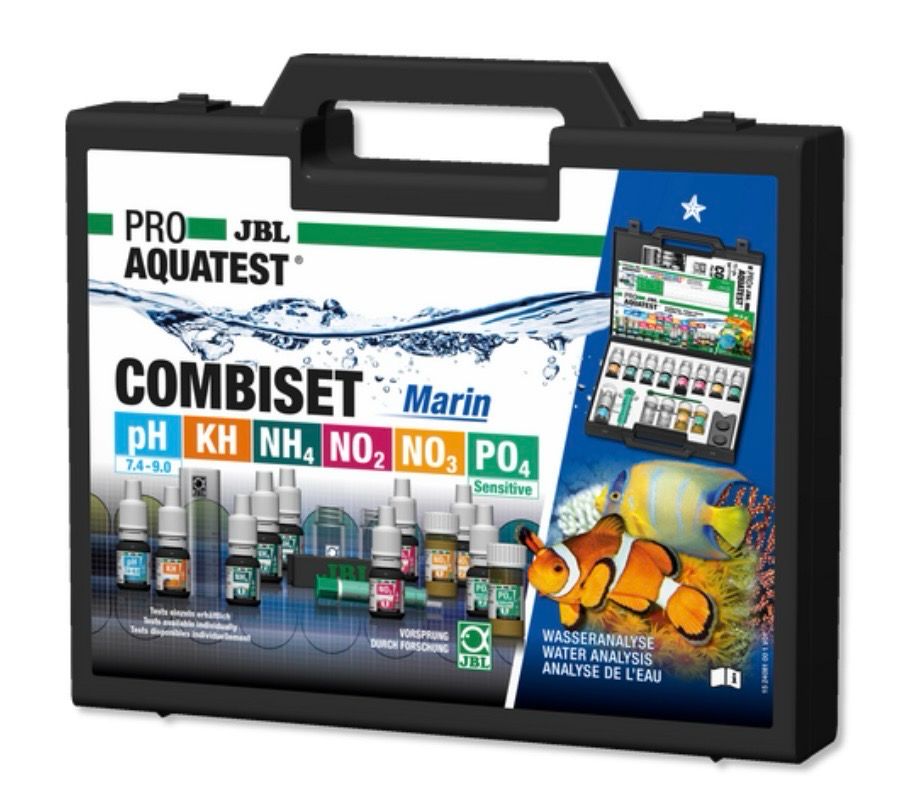 ? JBL ProAqua Test Combi Set Marin – Maletín de tests para acuarios marinos y de agua dulce