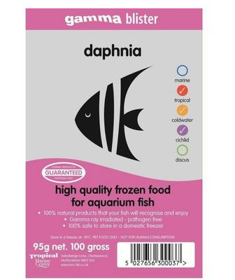 ❄️ Gamma Daphnia 100 g – Alimento congelado premium ❄️ Gamma Daphnia 100 g – Alimento congelado premium