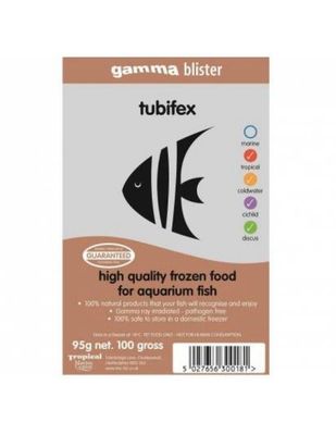 ❄️ Gamma Tubifex 100 g – Tubifex congelado