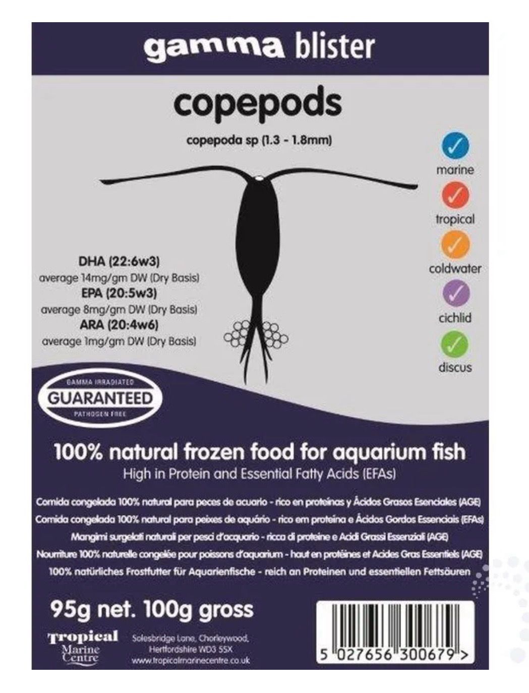 ❄️ Gamma Copepodos blíster 100 g 
