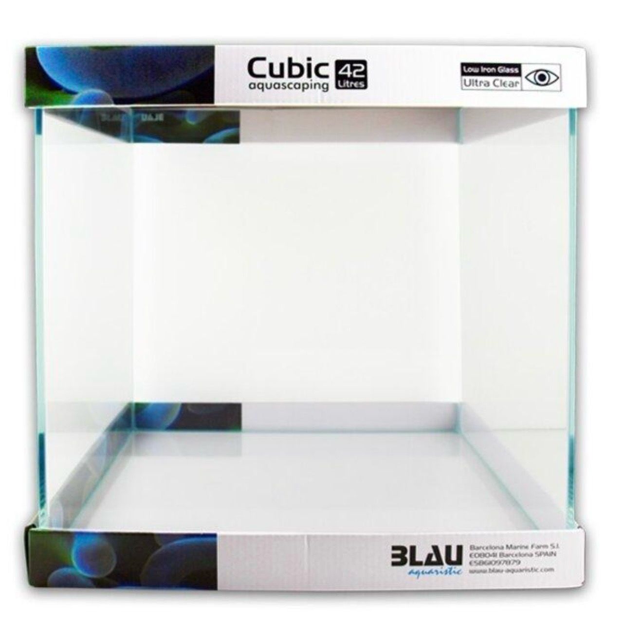 ? Blau Cubic Aquascaping 42 Litros | Acuario de Cristal Óptico Extra Claro 35×35×35 cm ?? ? Blau Cubic Aquascaping 42 Litros | Acuario de Cristal Óptico Extra Claro 35×35×35 cm ??