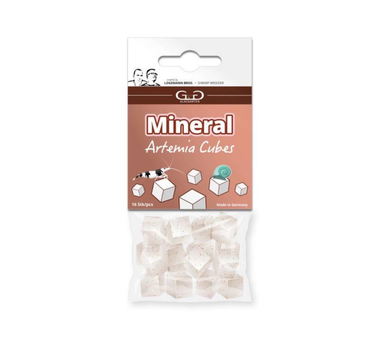 ?? GlasGarten Mineral Artemia Cubes | Snack Mineral con Artemia para Gambas y Caracoles