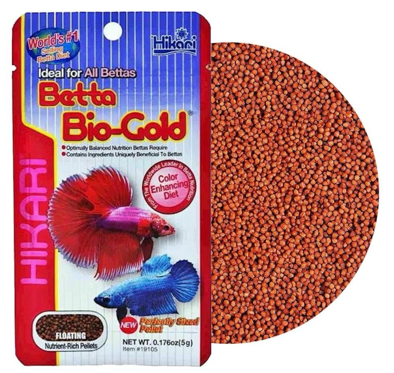 ? Hikari Betta Bio-Gold 5 g | Alimento Premium para Bettas ? Hikari Betta Bio-Gold 5 g | Alimento Premium para Bettas