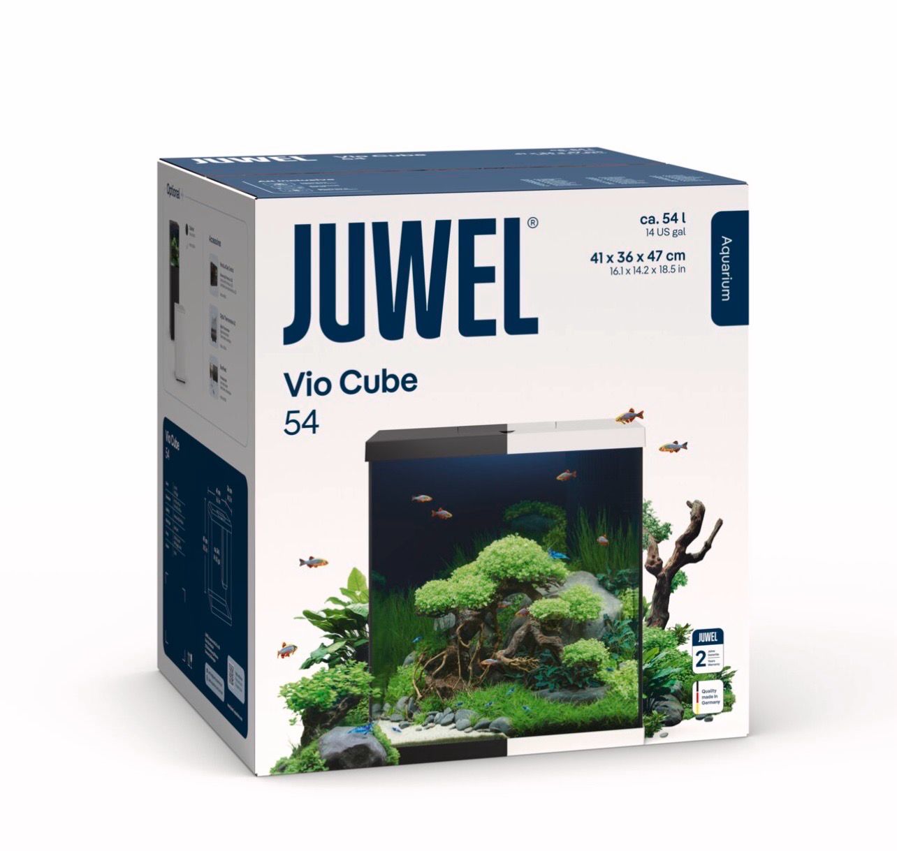 ? JUWEL VIO CUBE 54 Negro — Acuario completo con iluminación integrada