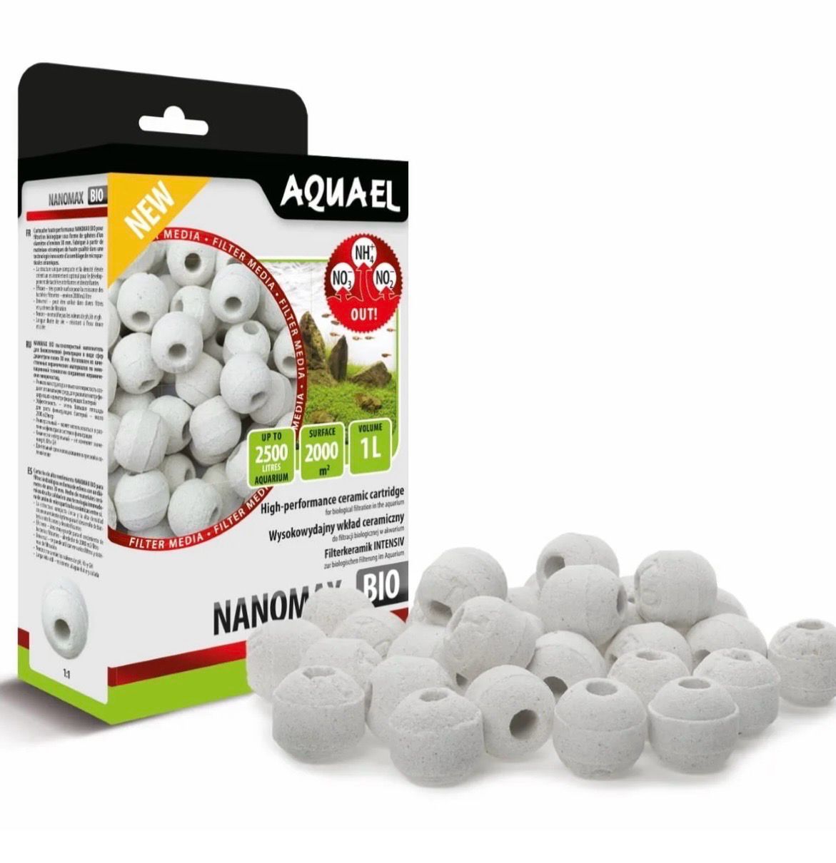 ? AquaEL NanoMax Bio 1 L | Material filtrante biológico de alta superficie