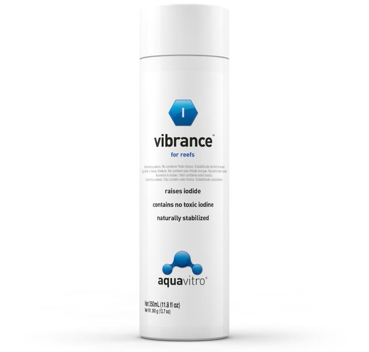 ?? Aquavitro Vibrance 350 ml | Suplemento de yodo estabilizado para acuarios reef
