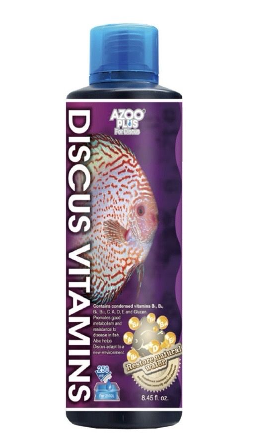 ?? AZOO Discus Vitamins Plus 250 ml | Complejo Vitamínico para Discos y Peces Tropicales