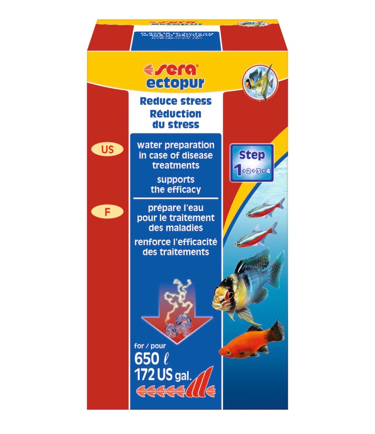 ? SERA Ectopur 100 ml (130 g) | Sales minerales para aliviar el estrés y favorecer la recuperación de los peces ?