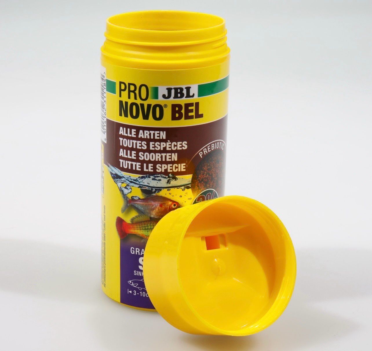 ? JBL ProNovo Bel Grano S 250 ml | Alimento Premium en Gránulos para Peces de 3-10 cm