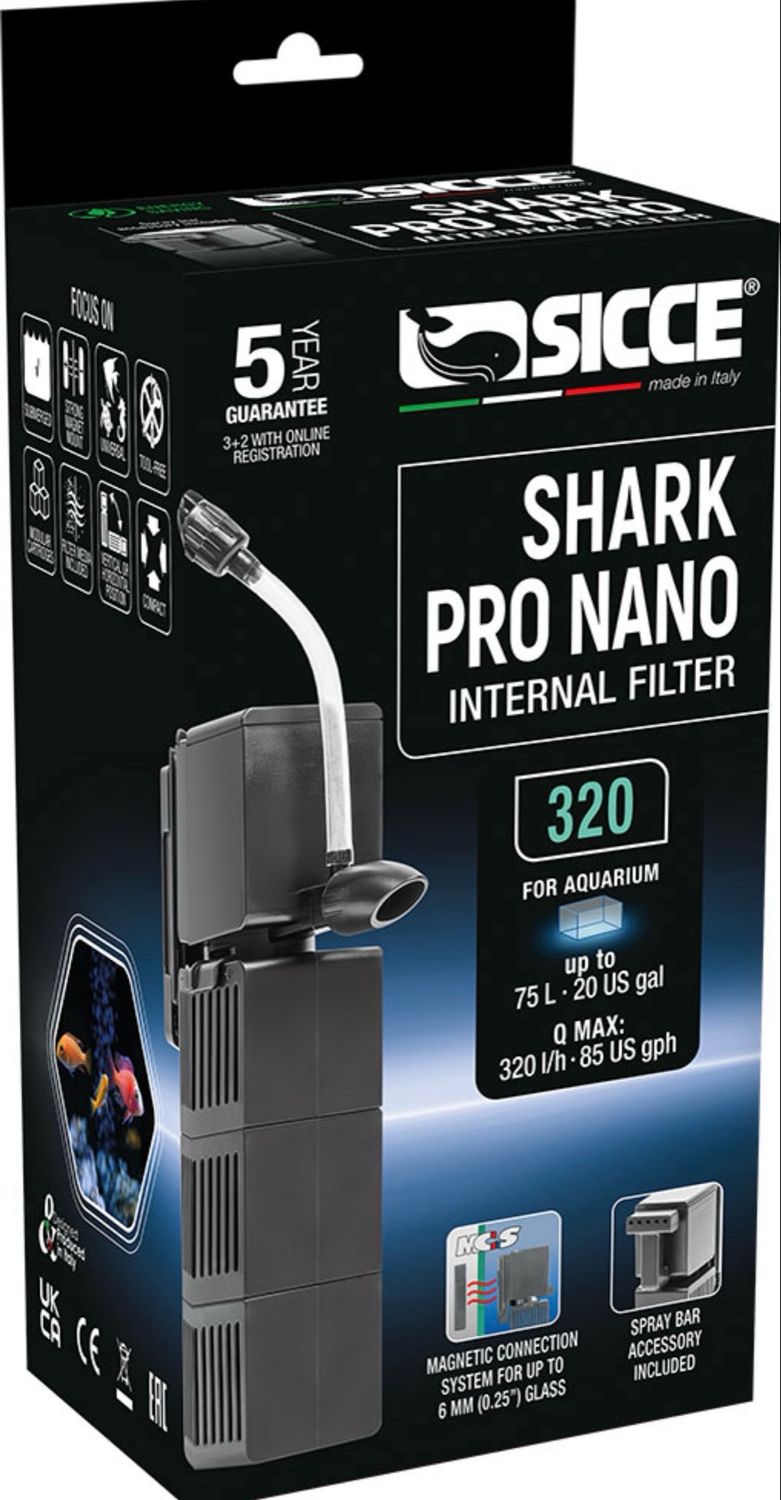 ? SICCE Shark PRO Nano 320 | Filtro Interior Modular 320 L/h