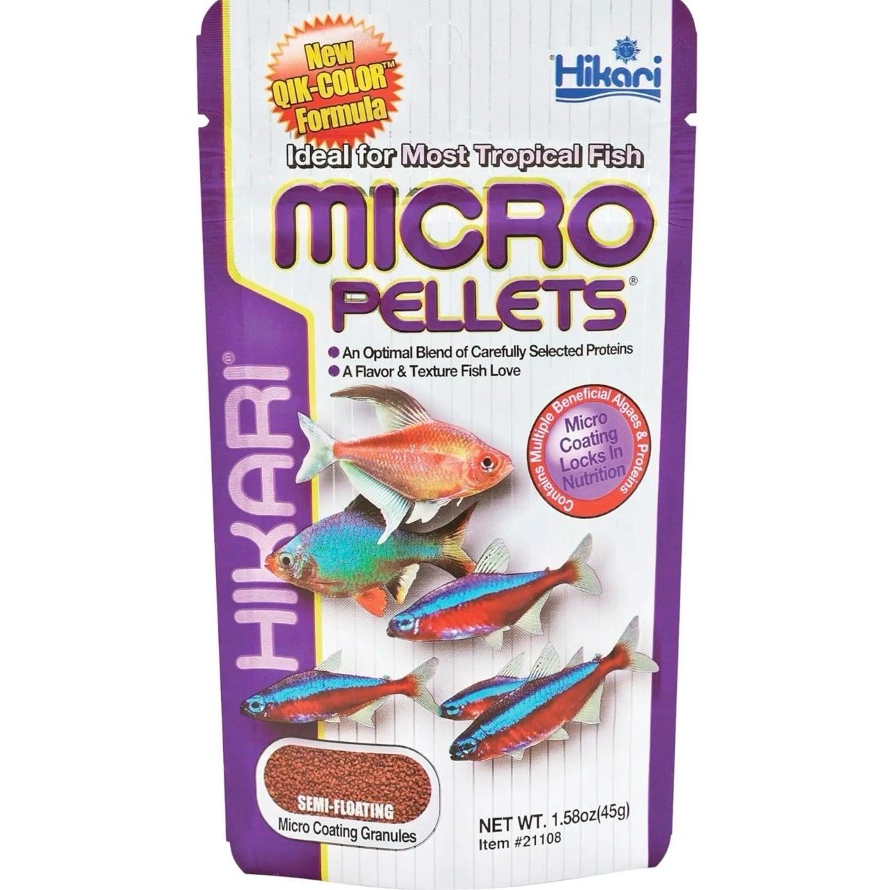 ? Hikari Micro Pellets 45 g | Alimento Premium para Peces Tropicales