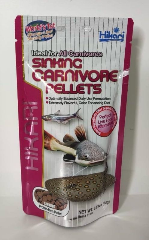 ? Hikari Sinking Carnivore Pellets 74 g | Alimento para Peces Carnívoros