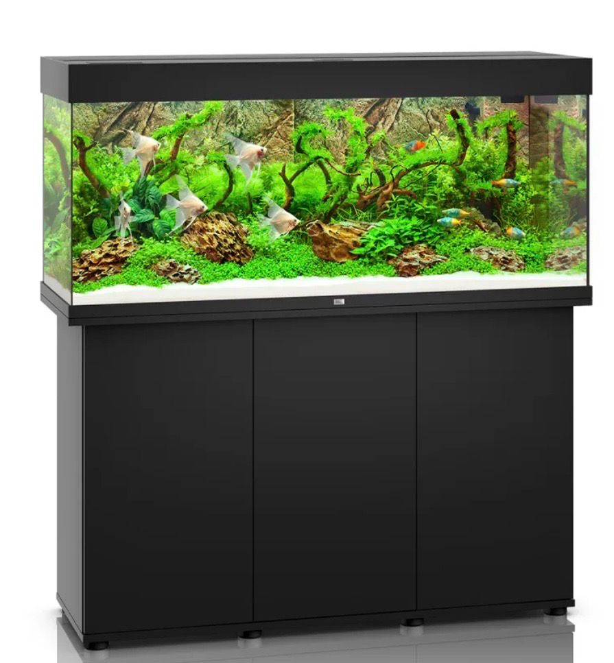 ? Juwel RIO 350 LED — Acuario completo negro y mesa