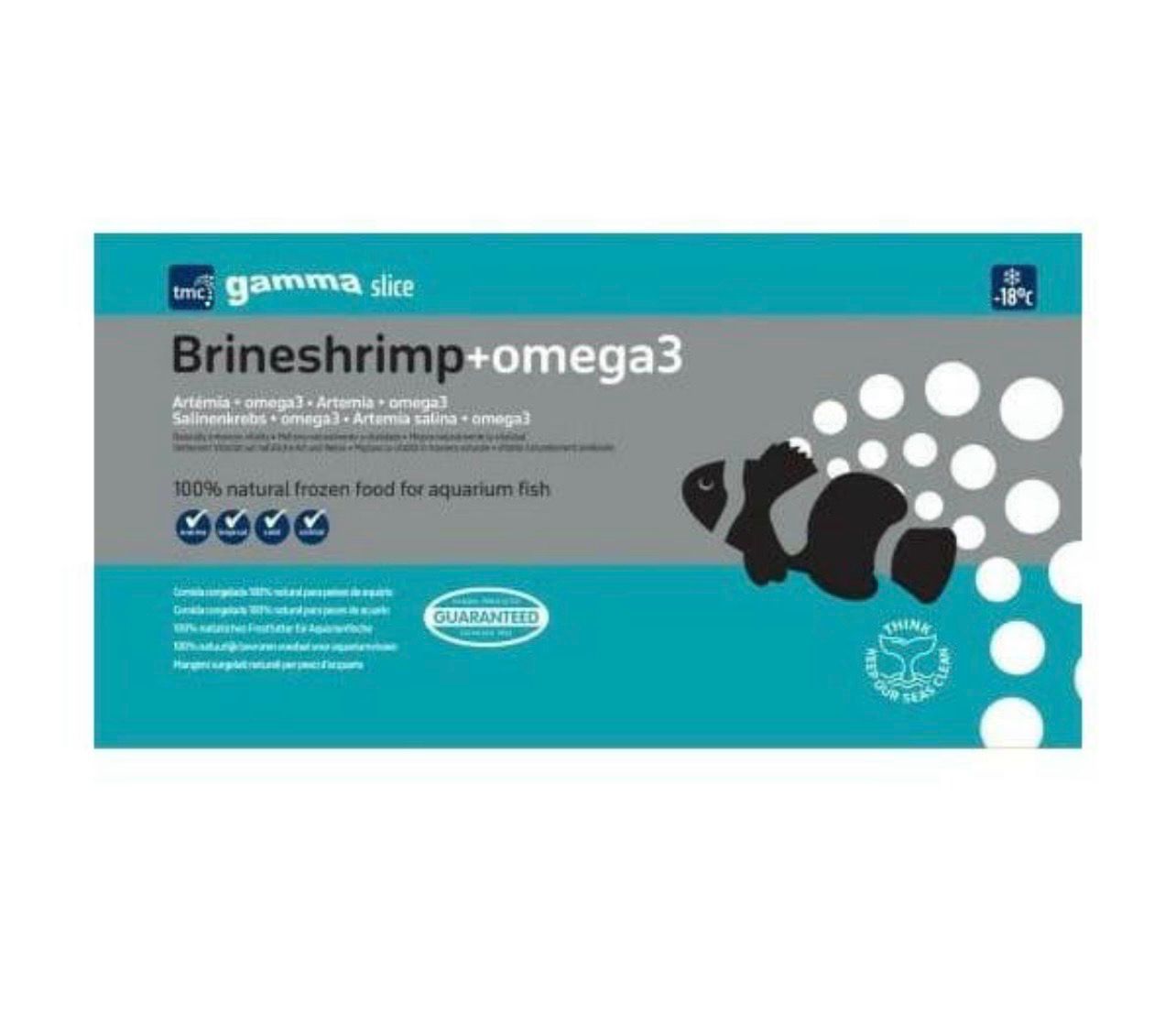 ? Gamma Artemia con Omega 3 Congelada en Plancha – 250 g