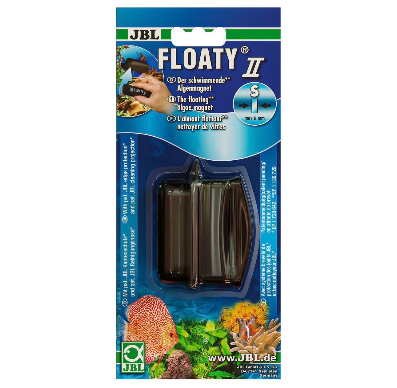 ? JBL Floaty II S – Limpiacristales Magnético Flotante para Acuarios