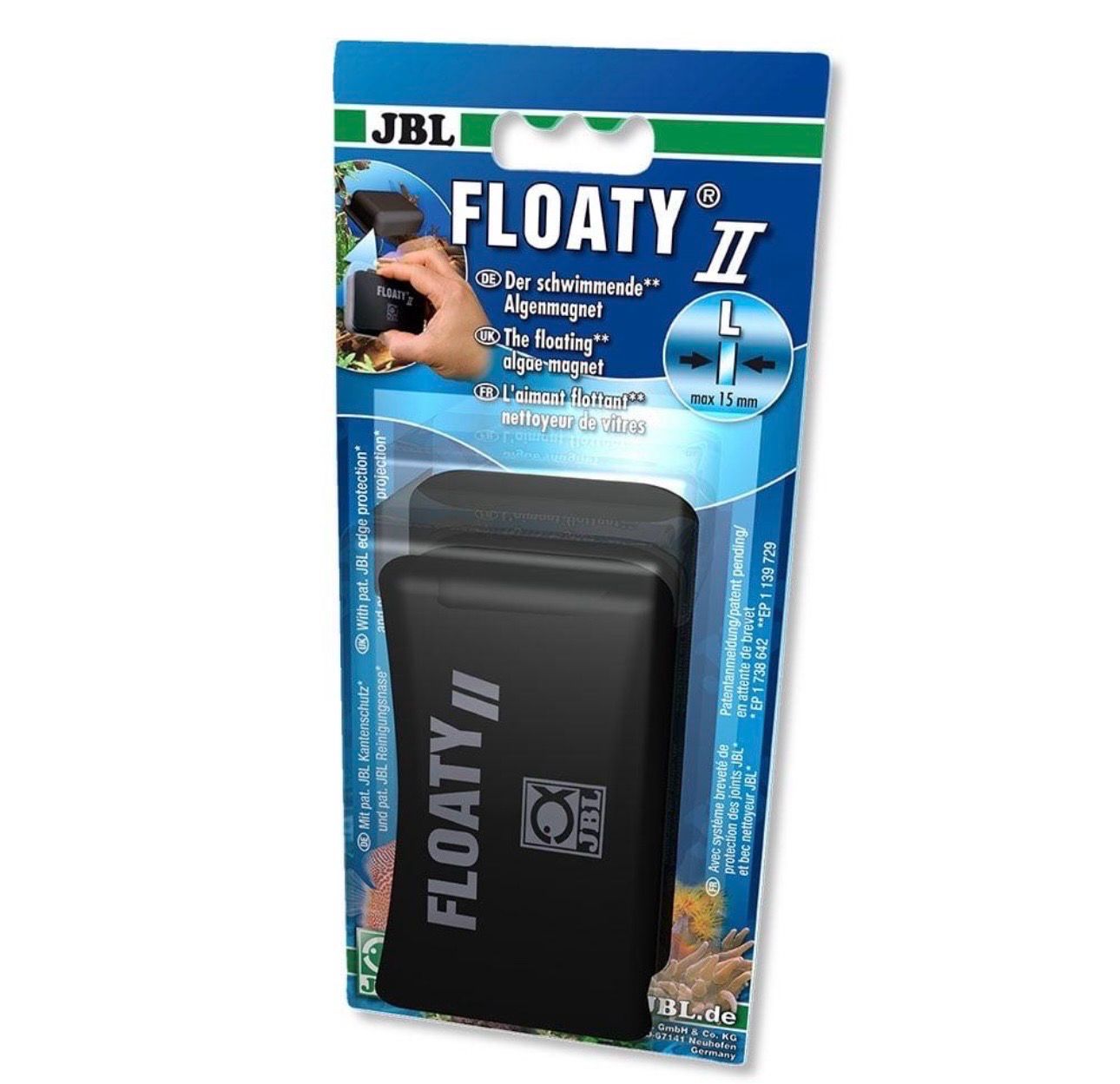 ? JBL Floaty II L – Limpiacristales Magnético Flotante hasta 15 mm