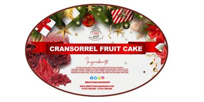 CranSorrel Fruit Cake (10 inch round)