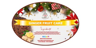Ginger Fruit Cake (10 inch round)
