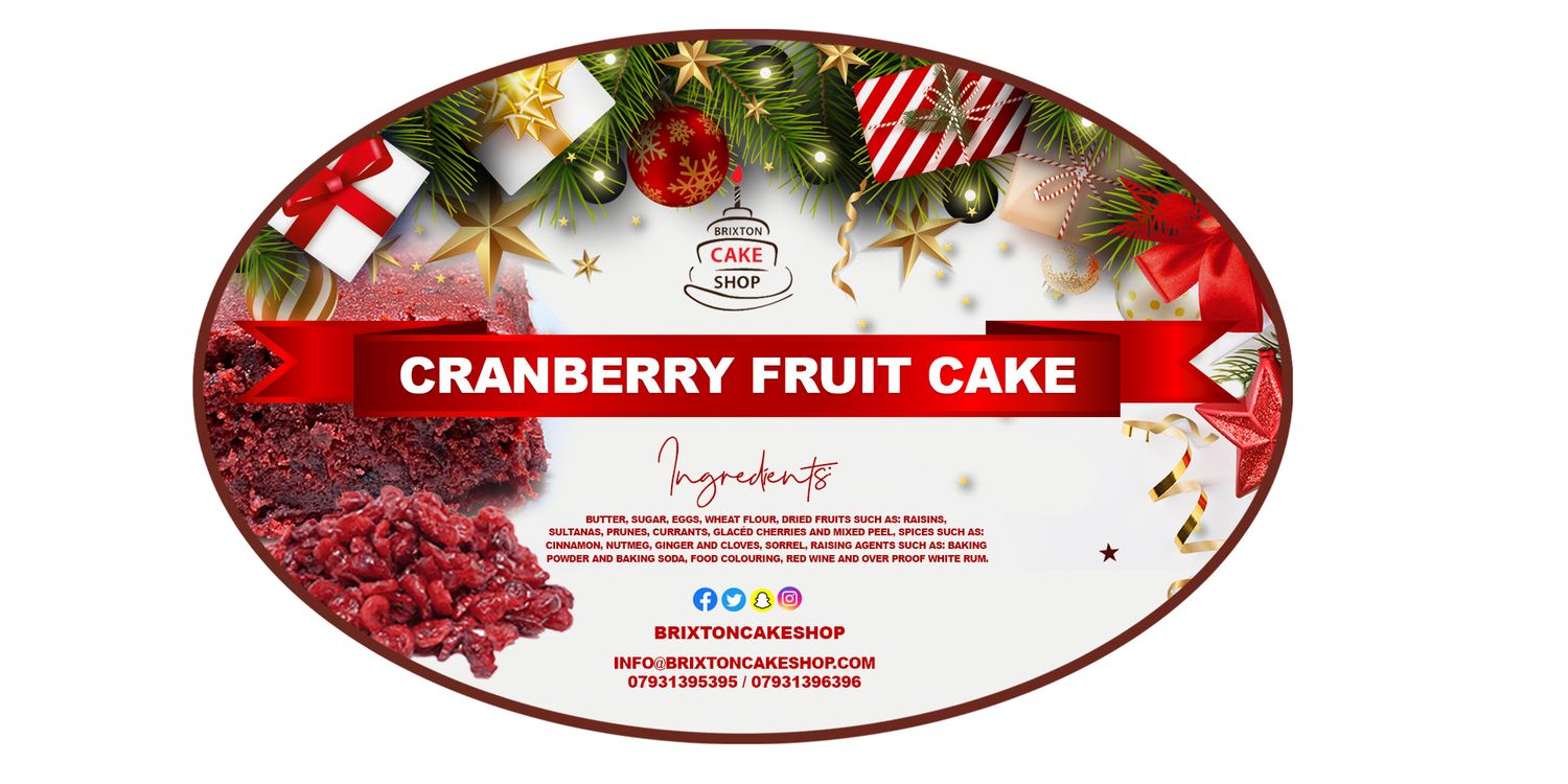 Cranberry Fruit Cake (10 inch round)