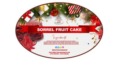 Sorrel Fruit Cake (10 inch round)