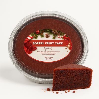 Round Fruit Rum Foil Tin Cakes