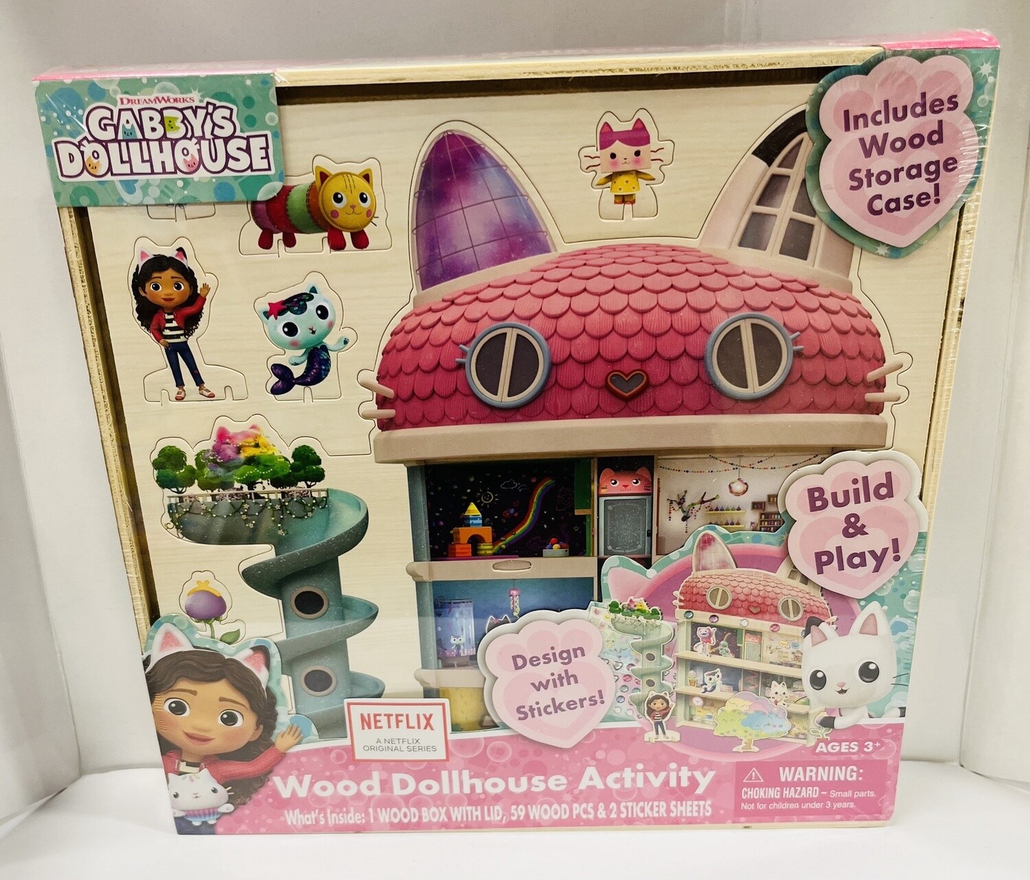 Gabby's Dollhouse Wood Activity Set