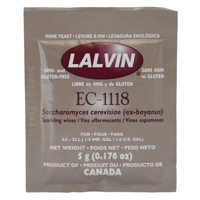 Lallemand Wine Yeast EC1118 (5g)
