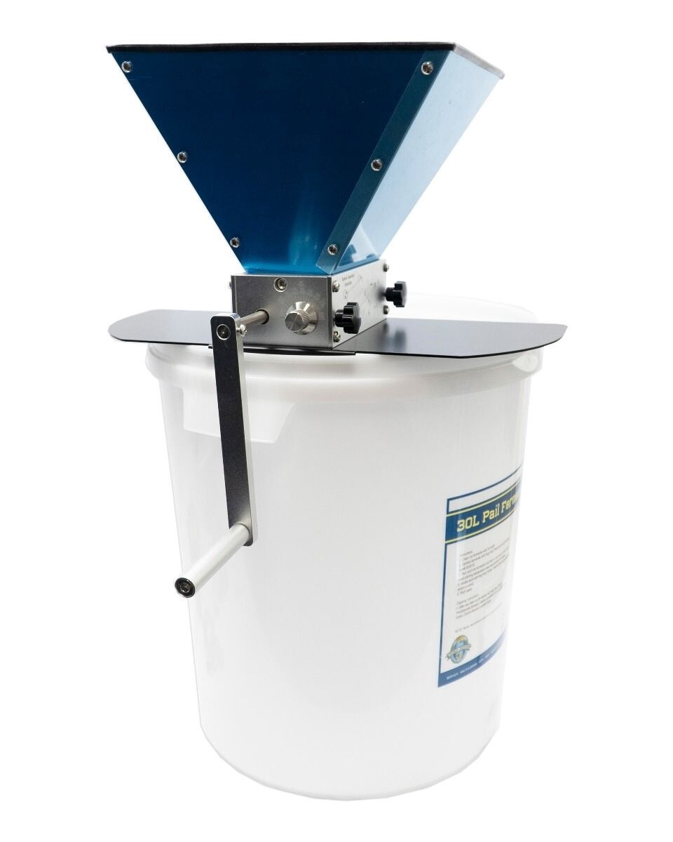 Malt King - Grain Mill (2 Roller) With Steel Mounting Board