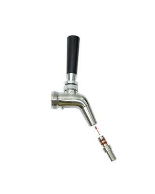 Ultratap - Growler filler Spout Push in