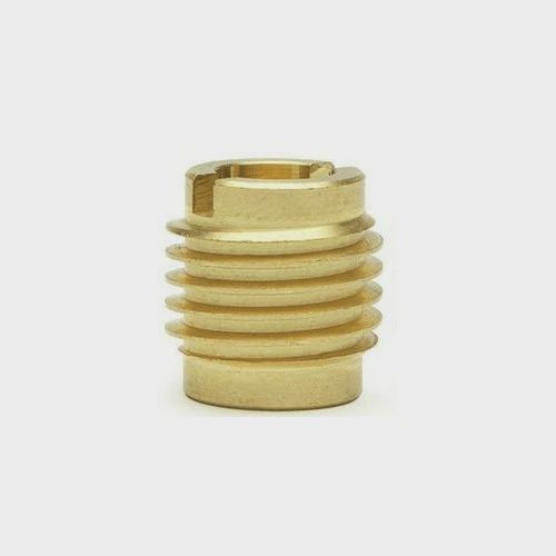 Brass Dual-Threaded Insert for Wooden Tap Handles
