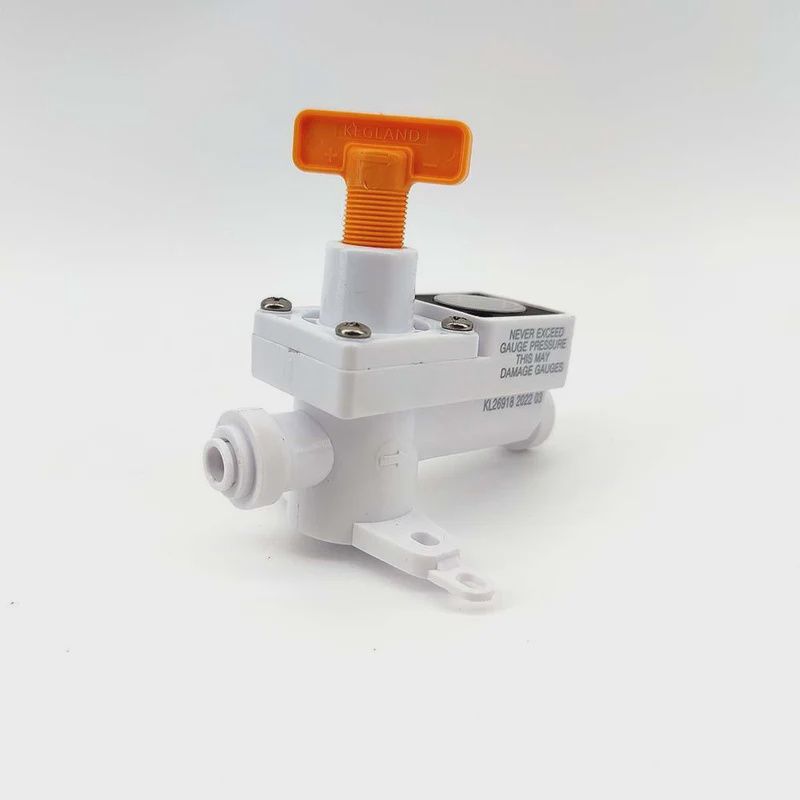 6.35mm duotight - Inline Regulator with integrated gauge 0-150psi (1/4&#39;)