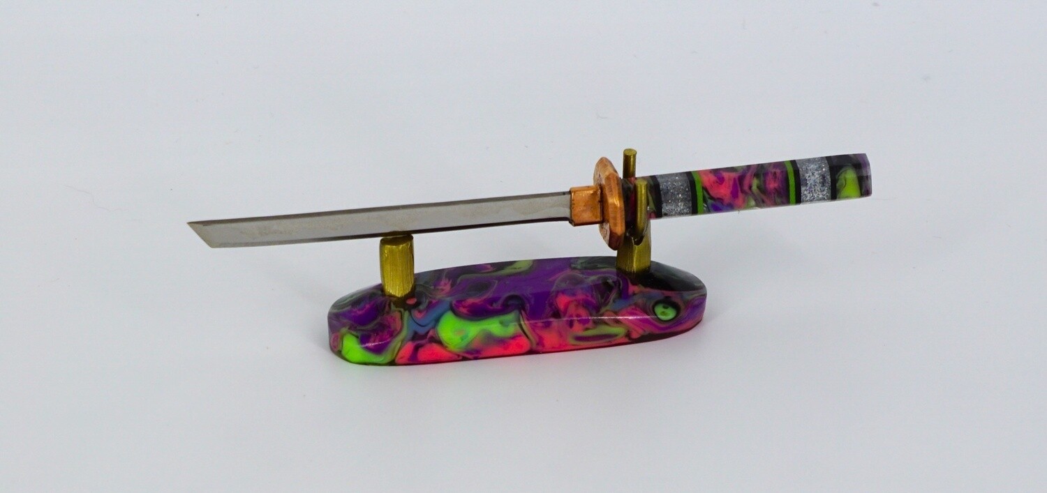 Fully Worked Sword with Stand #11