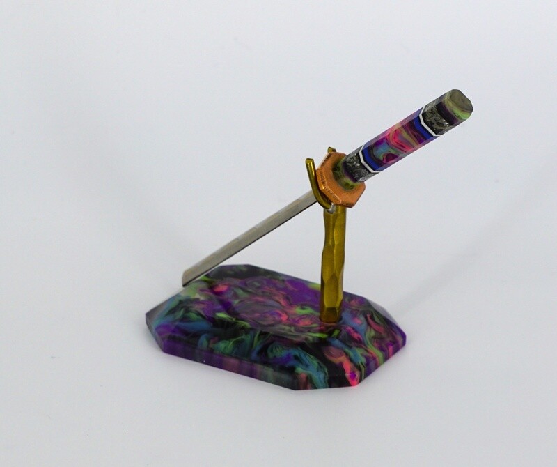Fully Worked Sword with Stand #13