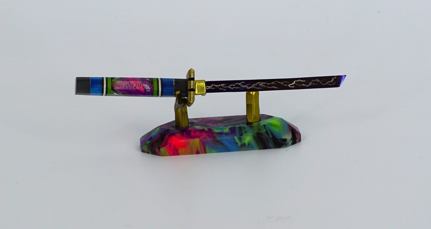 Fully Worked Sword with Stand #12