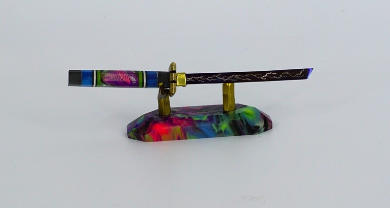 Fully Worked Sword with Stand #12