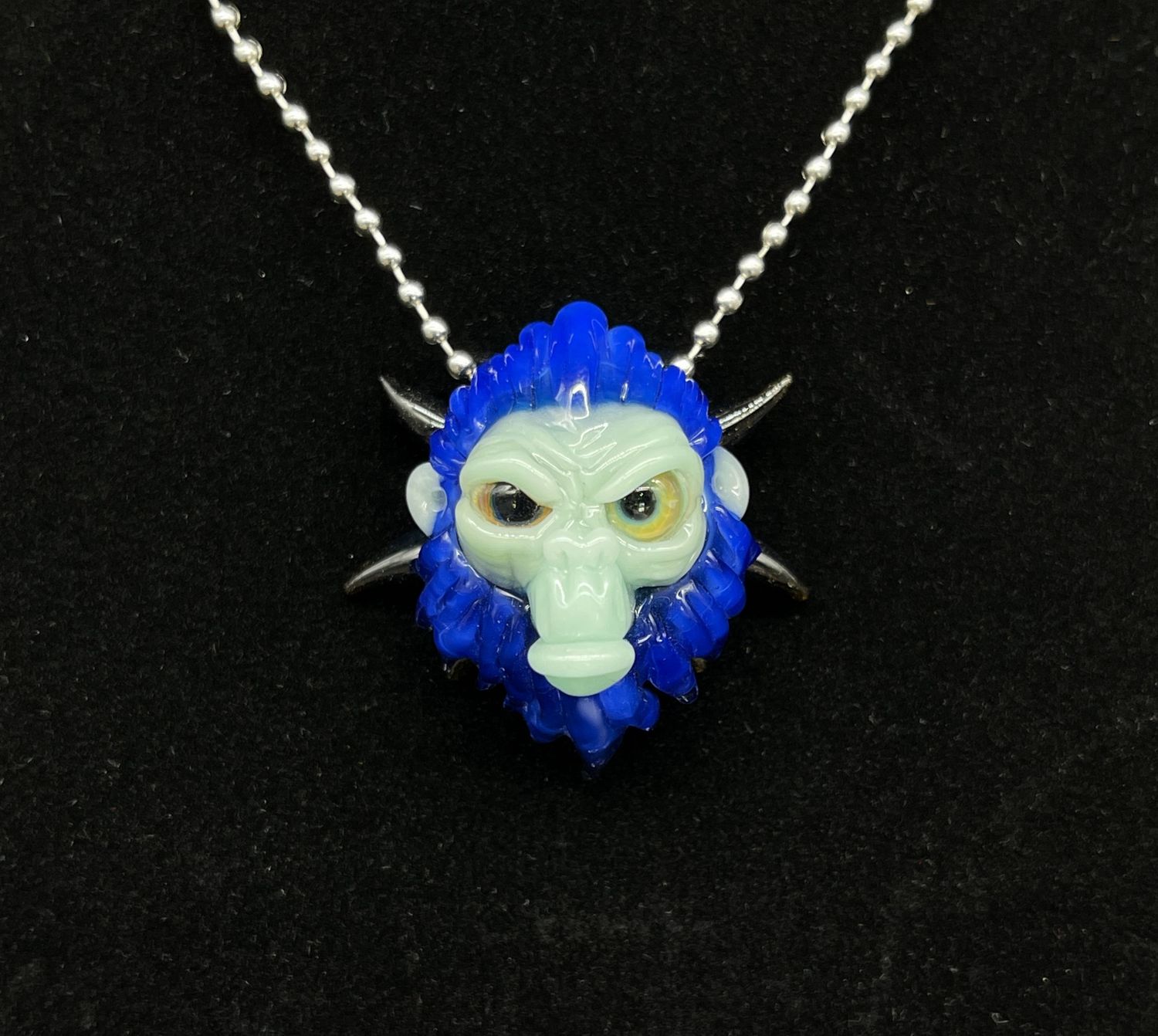 Blue Monkey w/ Horns