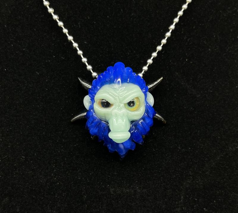 Blue Monkey w/ Horns
