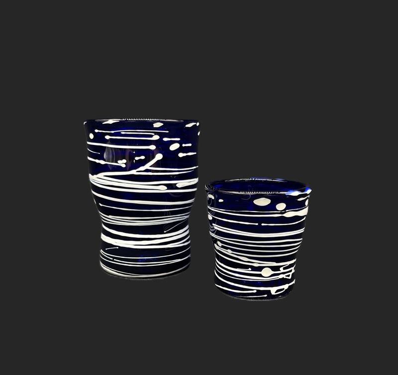 Blue &amp; White Cup Set