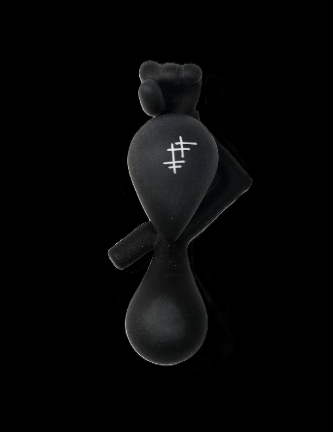 Black Hanging in There Pendant
