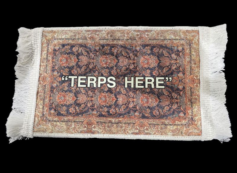 &quot;Terps Here&quot; Rug w/ Moodmat