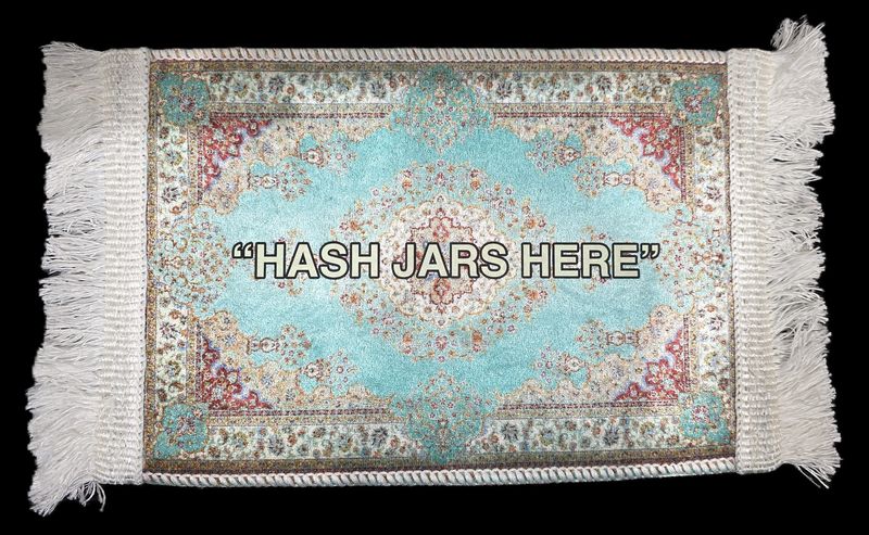 "Hash Jar Here" Rug w/ Moodmat