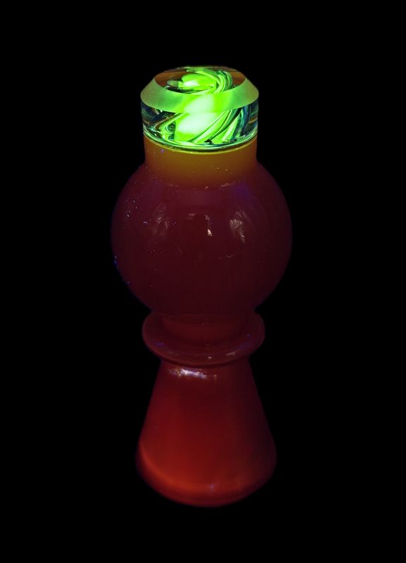 Red/Orange Crayon UV Accent Spinner Cap
