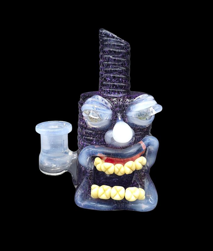Purple Dichro Over Grape / Glue Stick Full Face