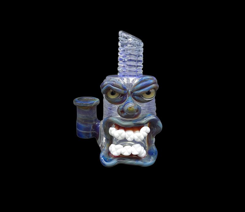 Blue Dichro Over Clear / Light Blue Amber Full Face