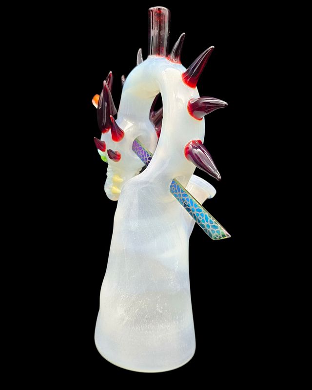 White Dragon w/ Red Horns