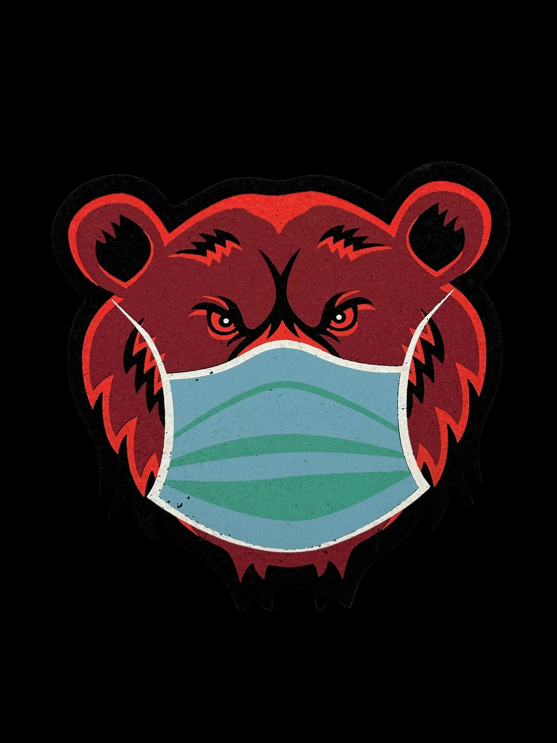 Masked Bear Mat