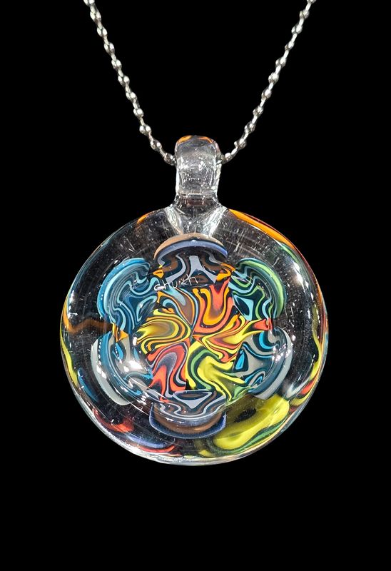 Thumbprint Double Row Pendant