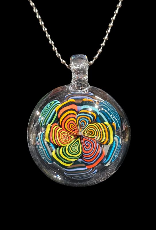 Thumbprint Double Row Pendant