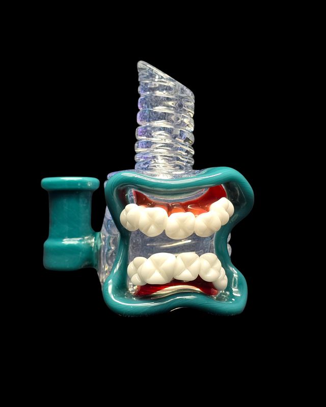 Blue Dichro Over Clear &amp; Aqua Azul Mini Mouth