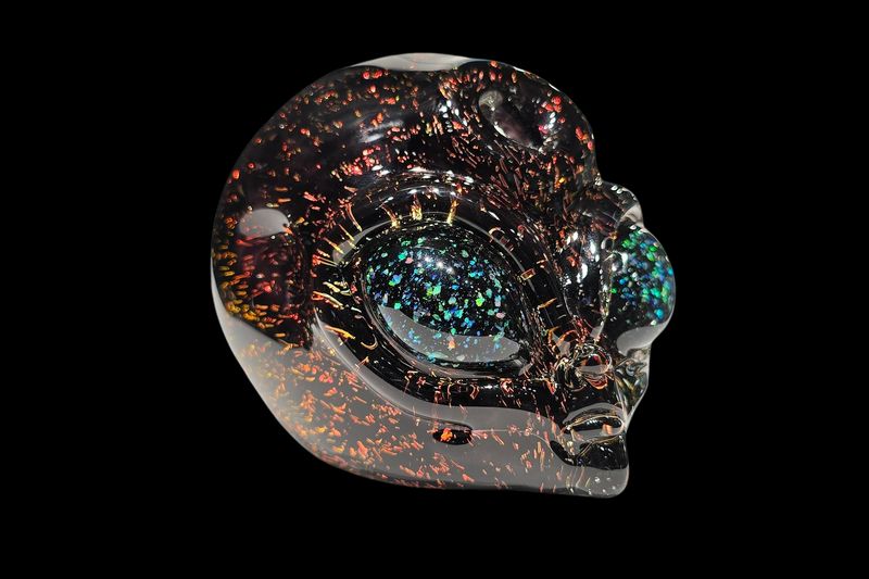 Red Dichro Alien Head